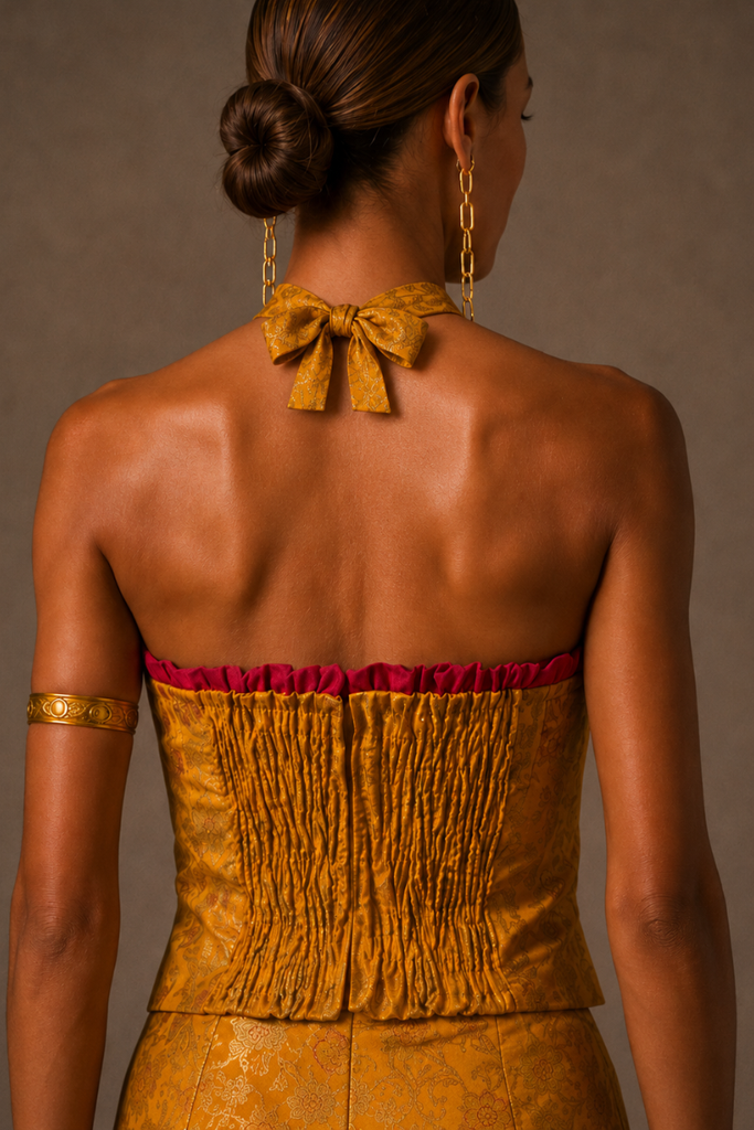 TOP ROYAL CORSET GOLDEN YELLOW