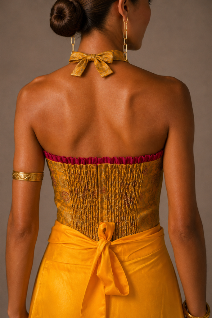 TOP ROYAL CORSET GOLDEN YELLOW