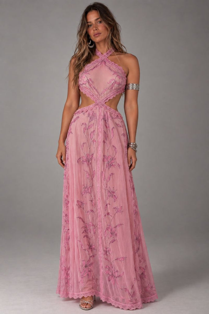 *PREVENTA* VESTIDO MAXI LOVE PASTEL LILA