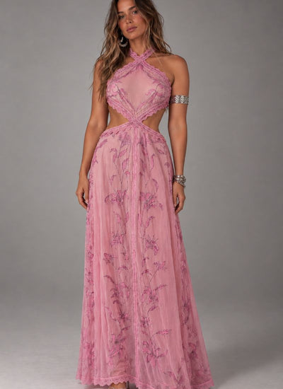 *PREVENTA* VESTIDO MAXI LOVE PASTEL LILA