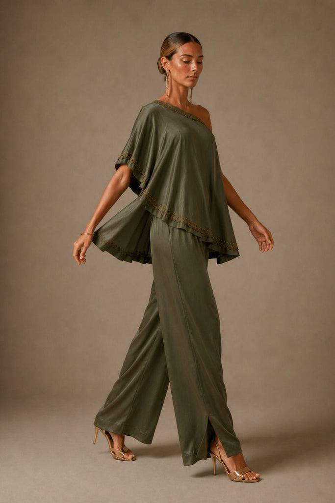 PANTALON WAVE SONG OLIVA