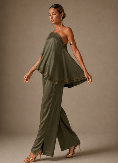 PANTALON WAVE SONG OLIVA