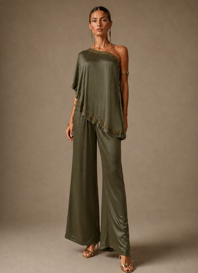 PANTALON WAVE SONG OLIVA