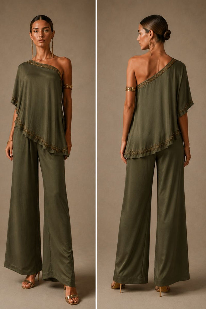 PANTALON WAVE SONG OLIVA