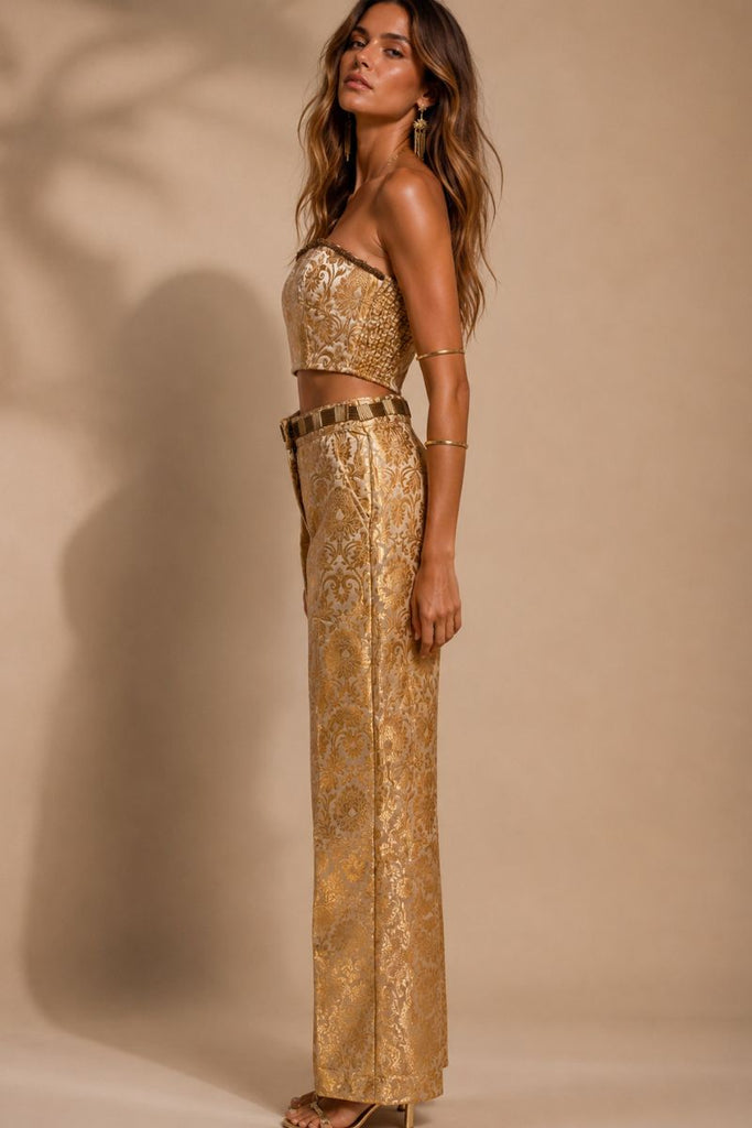PANTALON EARTH MOVEMENT GOLDEN BEIGE