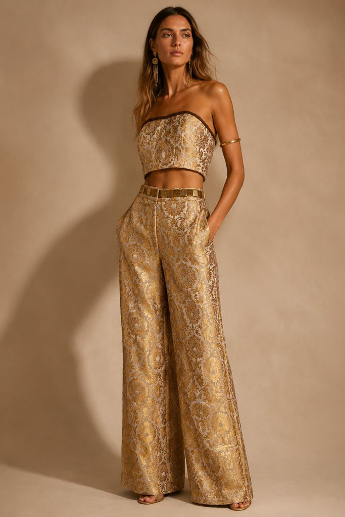 PANTALON EARTH MOVEMENT GOLDEN BEIGE