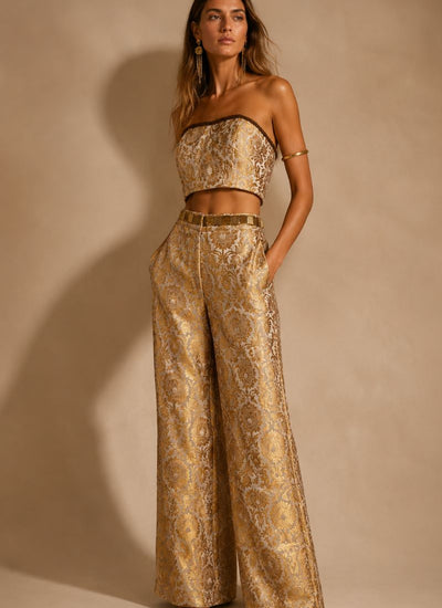 PANTALON EARTH MOVEMENT GOLDEN BEIGE
