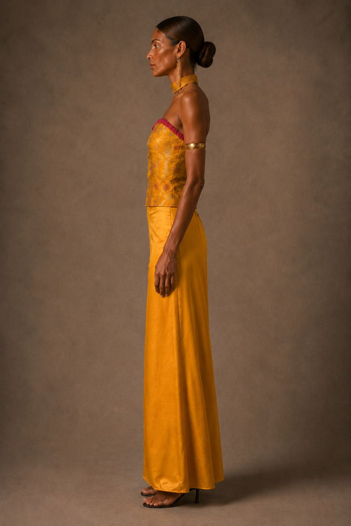 FALDA MAXI ROYAL GOLDEN YELLOW