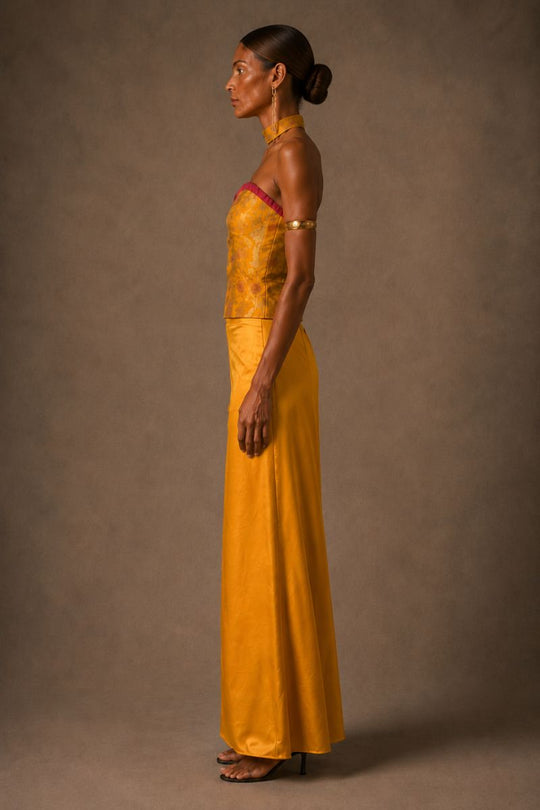 FALDA MAXI ROYAL GOLDEN YELLOW