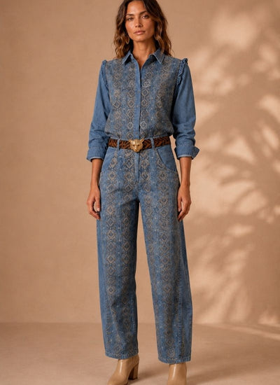 PANTALON DENIM BAGGY AZUL
