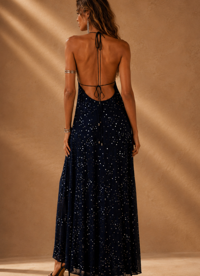 VESTIDO MAXI MYLA NAVY BLUE