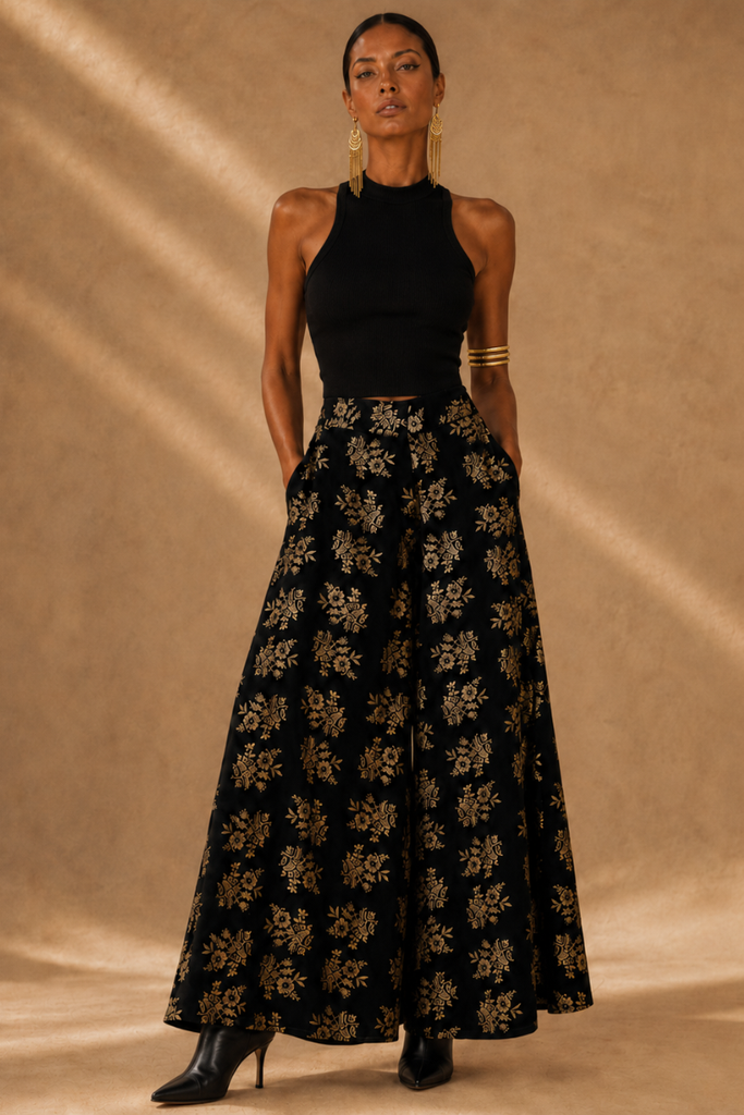 PANTALON MEADOW FOIL BLACK
