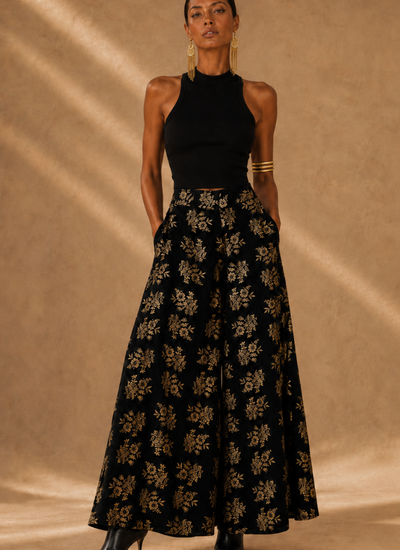 PANTALON MEADOW FOIL BLACK