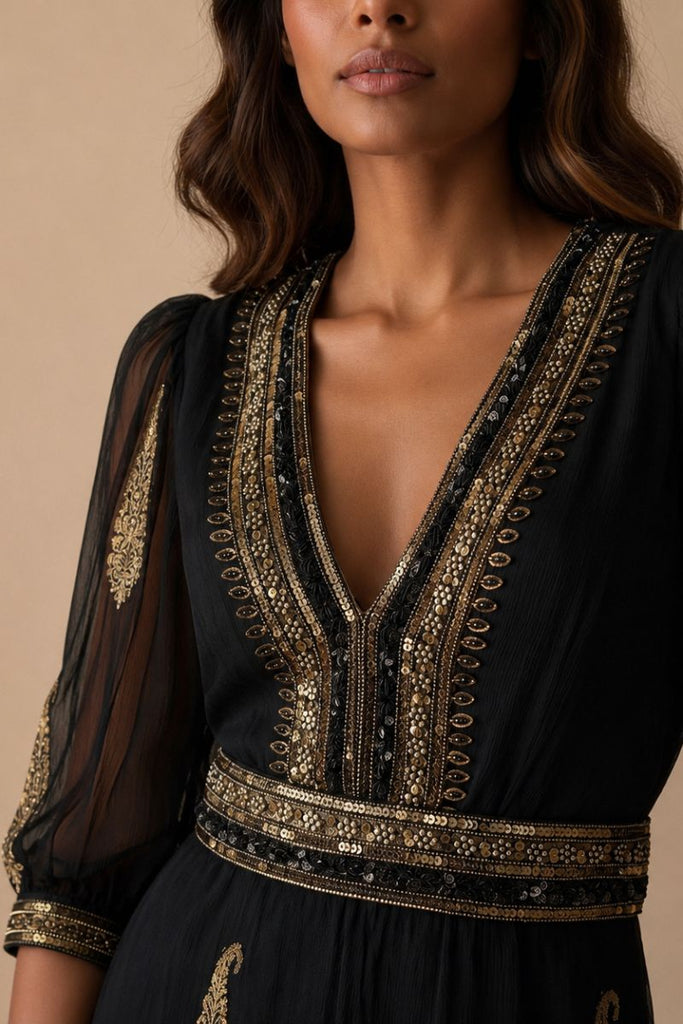*PREVENTA* VESTIDO MAXI VALENTINA SWEET NEGRO