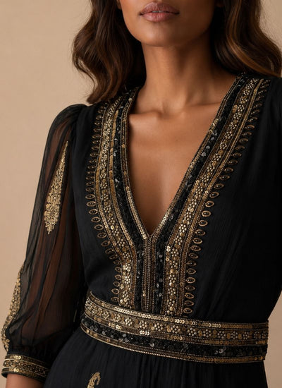 *PREVENTA* VESTIDO MAXI VALENTINA SWEET NEGRO