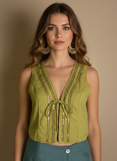 BLUSA MARA OLIVE GREEN