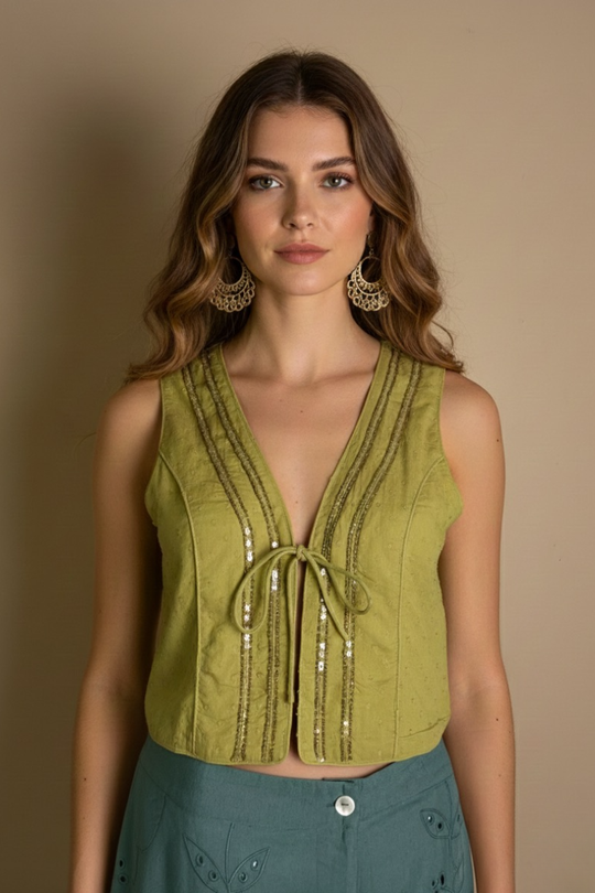 BLUSA MARA OLIVE GREEN