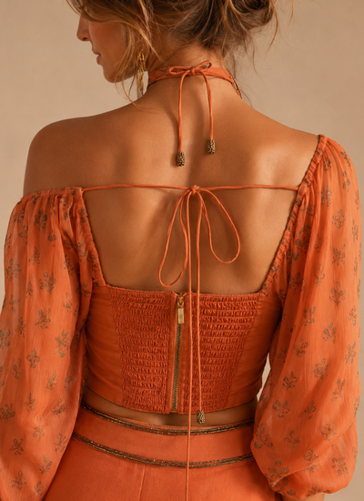 TOP MIRZA BURNT ORANGE