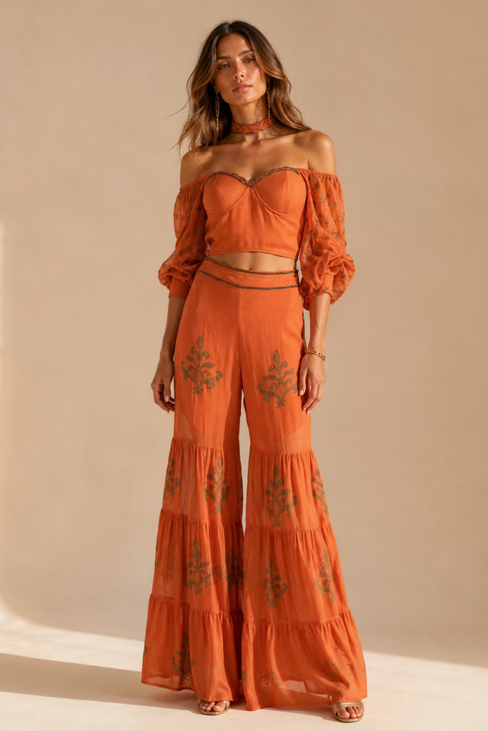 TOP MIRZA BURNT ORANGE