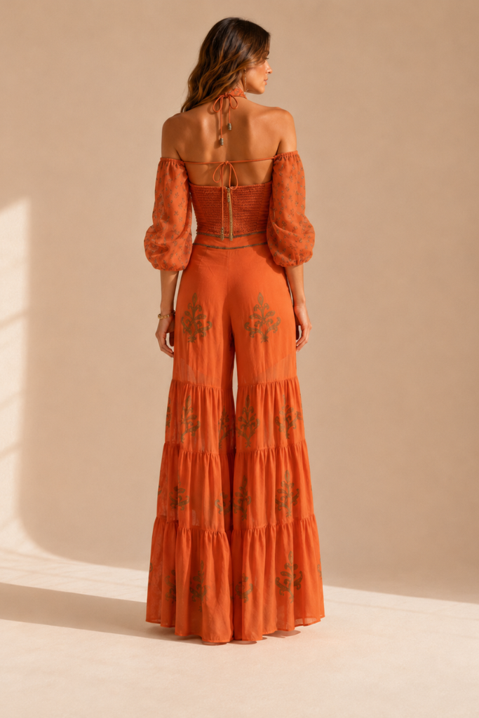 TOP MIRZA BURNT ORANGE