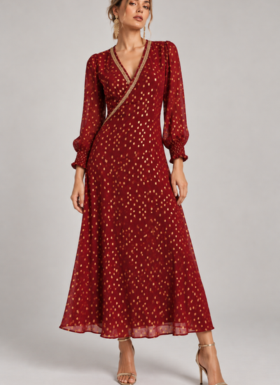 VESTIDO ORCHID ROJO