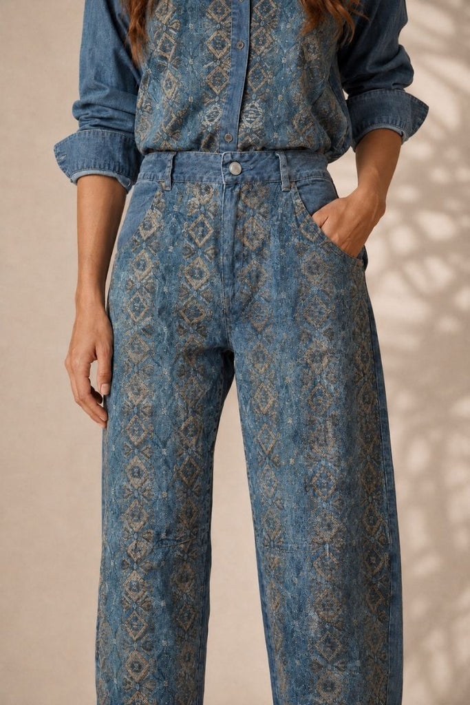 PANTALON DENIM BAGGY AZUL