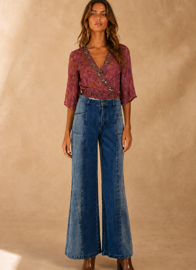 PANTALÓN MIXED DENIM BLUE
