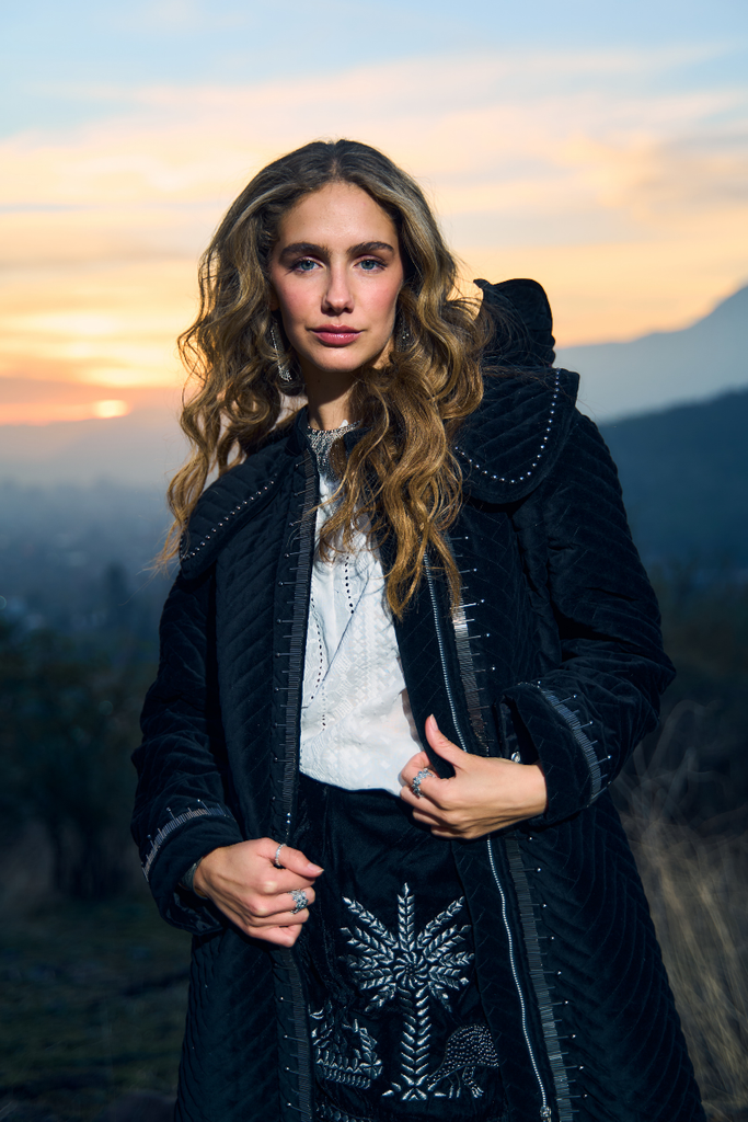 ABRIGO TESSA BLACK