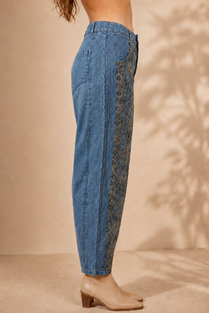 PANTALON DENIM BAGGY AZUL