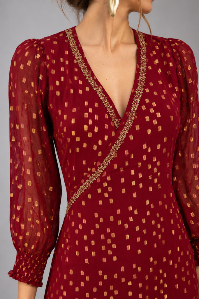 VESTIDO ORCHID ROJO