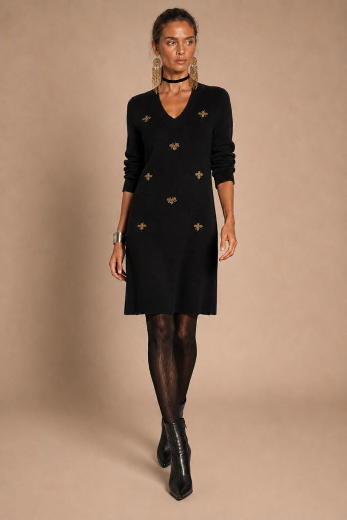 VESTIDO MINI BEE BLACK