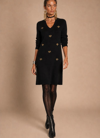 VESTIDO MINI BEE BLACK