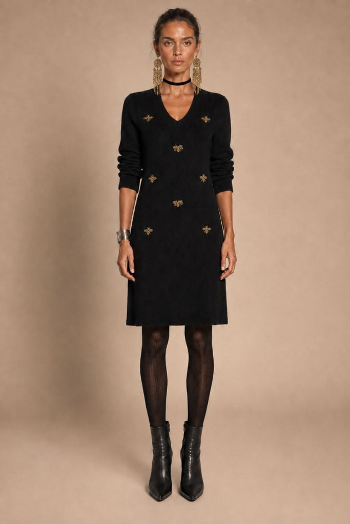 VESTIDO MINI BEE BLACK