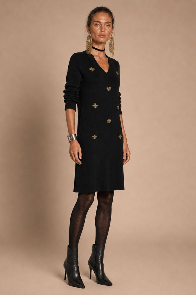 VESTIDO MINI BEE BLACK
