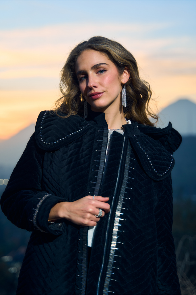 ABRIGO TESSA BLACK