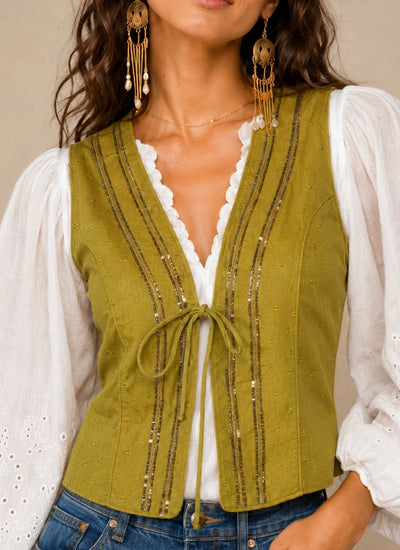 BLUSA MARA OLIVE GREEN