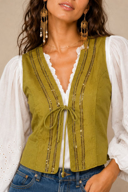 BLUSA MARA OLIVE GREEN