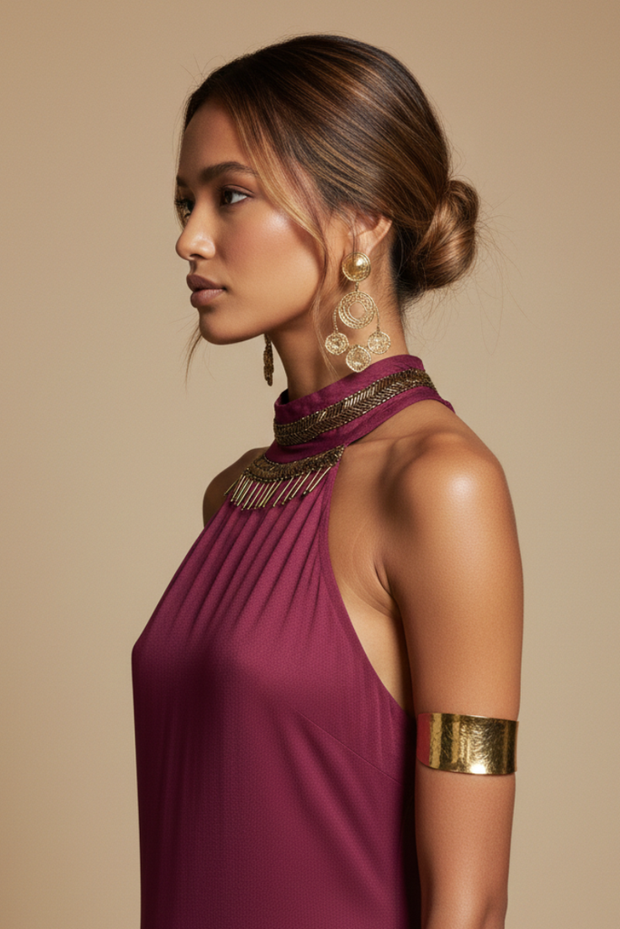 VESTIDO MAXI KAMYA MAGENTA