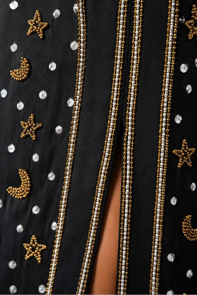 VESTIDO MAXI GALAXY NEGRO