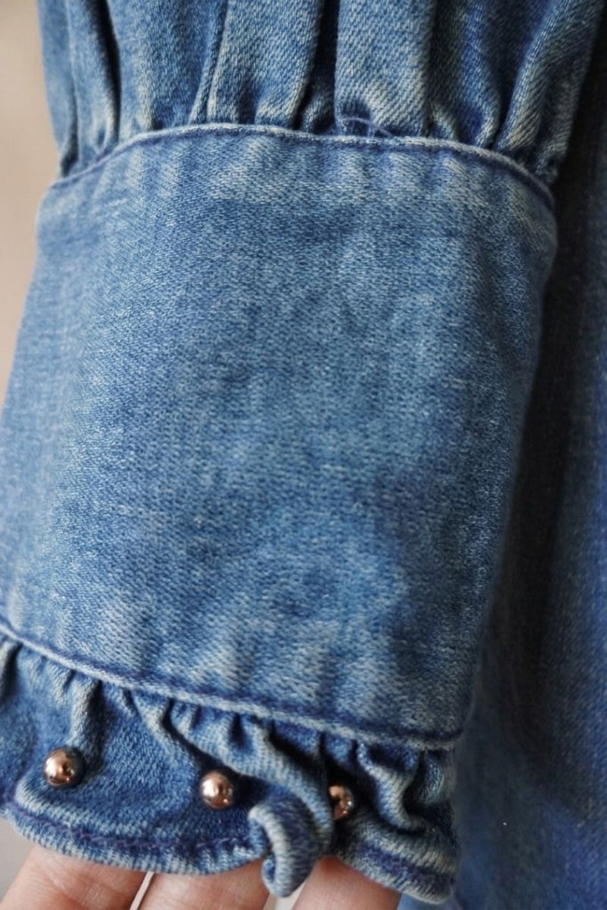 BLUSA ANTIQUE DENIM AZUL