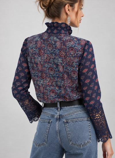BLUSA BLOOM AZUL
