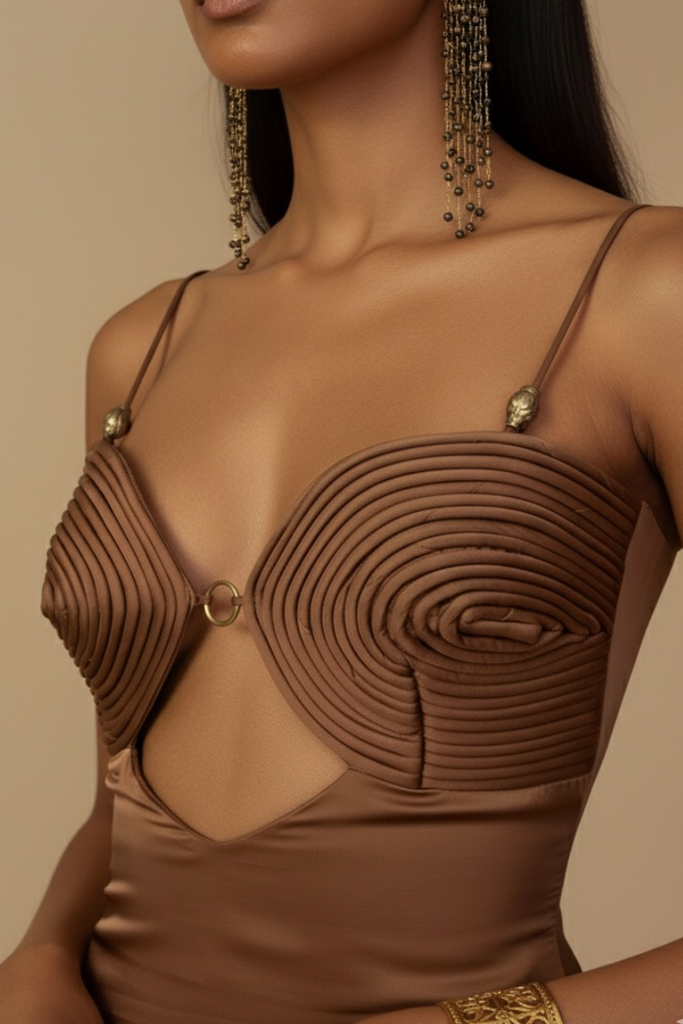 *PREVENTA* VESTIDO MAXI STORM BRONZE BROWN