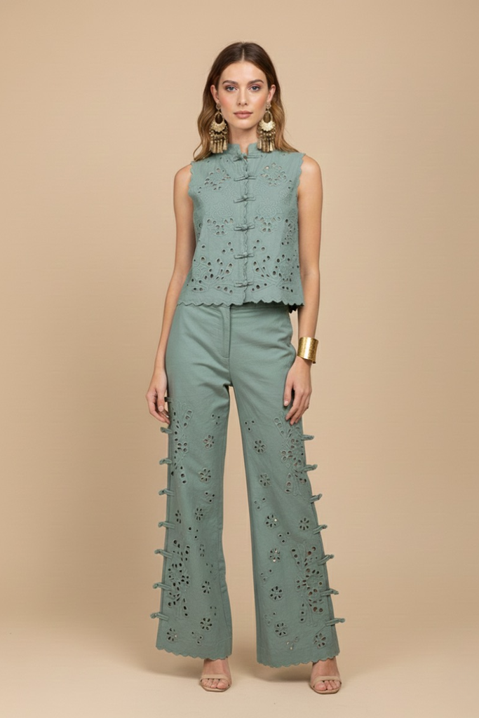 PANTALON ZAYA ANTIQUE GREEN