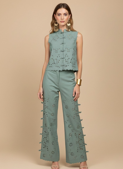 PANTALON ZAYA ANTIQUE GREEN