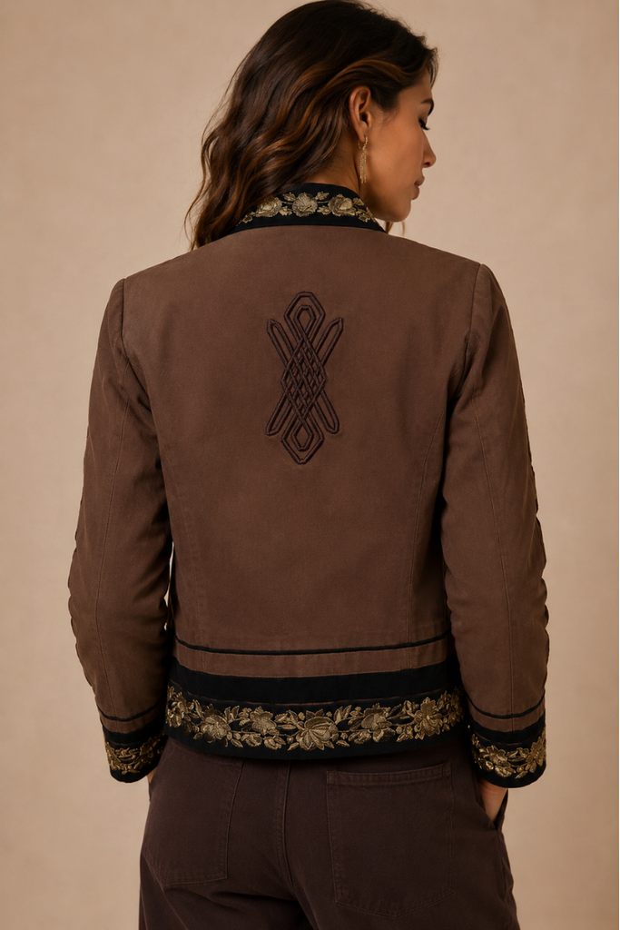 CHAQUETA MILITARY CHOCOLATE