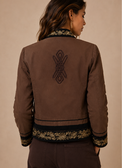 CHAQUETA MILITARY CHOCOLATE