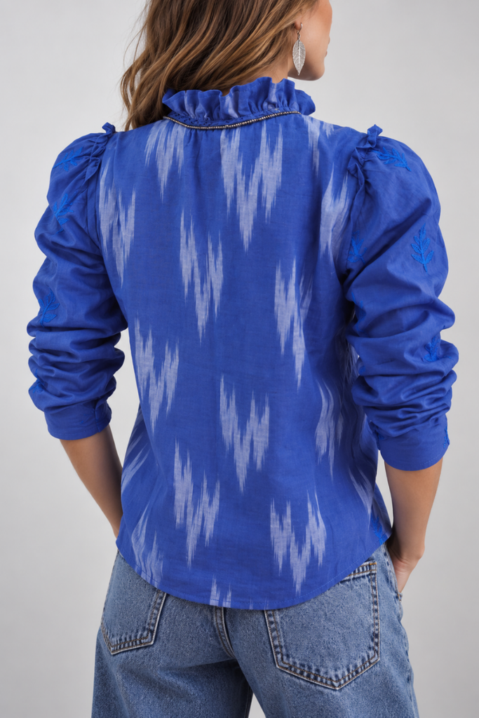 BLUSA ETHNIC AZUL CLARO