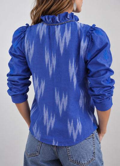 BLUSA ETHNIC AZUL CLARO