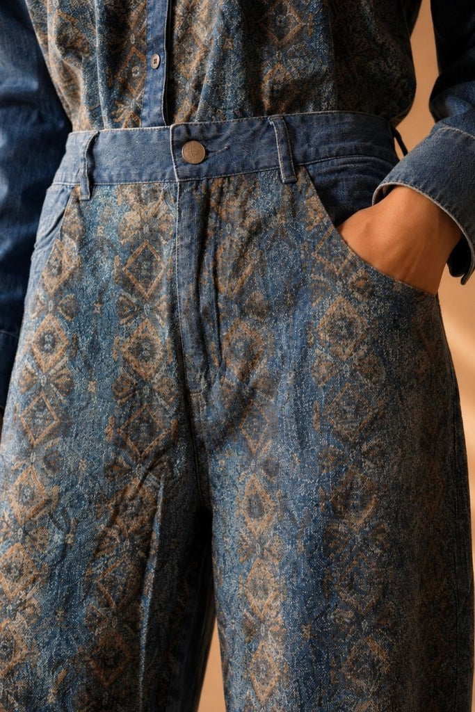 PANTALON DENIM BAGGY AZUL