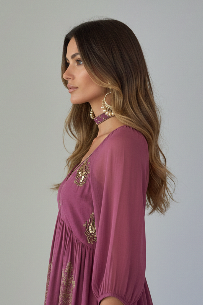 VESTIDO MINI RYLEE GRAPE JUICE